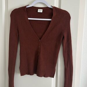 Abercrombie Brown Cárdigan size S (soft A&f collection)